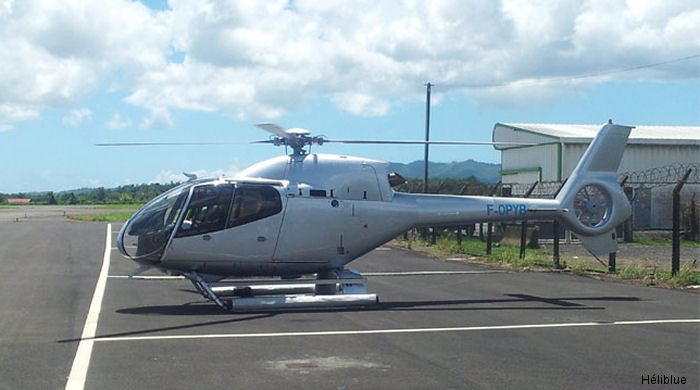 Detailed history and photos of helicopter Eurocopter EC120B Serial 1116 Register F-OPYB C-GDHD C-GOWC VH-VFN VH-VCC used by Héliblue ,Blackcomb Helicopters ,Eurocopter Canada Track service timeline and current status.