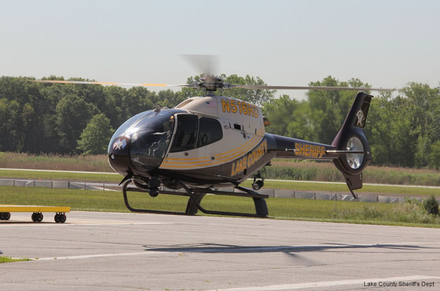 Helicopter Eurocopter EC120B Serial 1583 Register N516RD N120WG used by Lake County Sheriff's Department ,American Eurocopter (Eurocopter USA). Built 2008. Aircraft history and location
