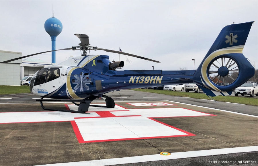 Helicopter Eurocopter EC130B4 Serial 7248 Register N728AM N139HN N348AM used by Air Methods ,TVPX ,HealthNet (HealthNet Aeromedical Services) ,American Eurocopter (Eurocopter USA). Built 2011. Aircraft history and location