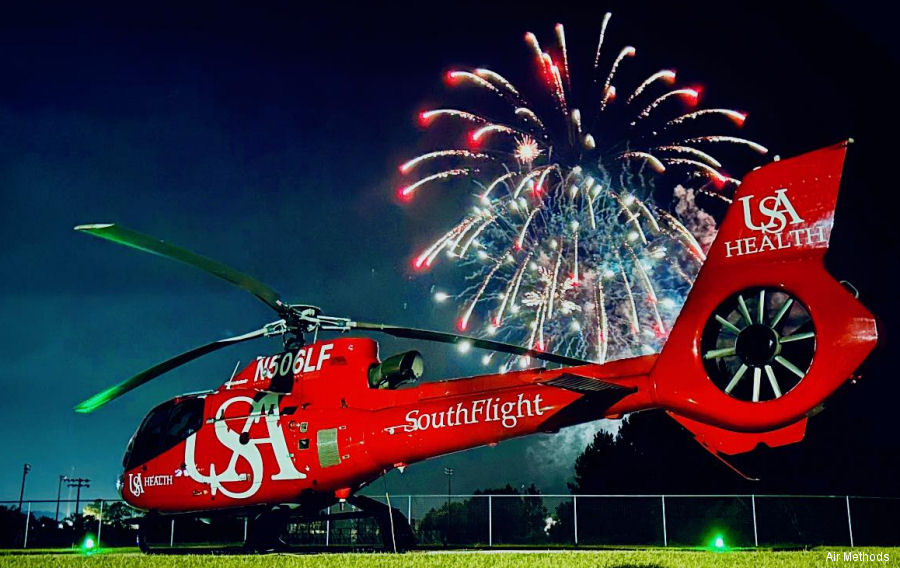 Detailed history and photos of helicopter Eurocopter EC130B4 Serial 4973 Register N506LF used by USA SouthFlight ,Baptist LifeFlight ,Air Methods Track service timeline and current status.