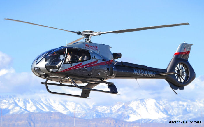 Detailed history and photos of helicopter Eurocopter EC130B4 Serial 4173 Register N824MH used by Maverick Helicopters Track service timeline and current status.