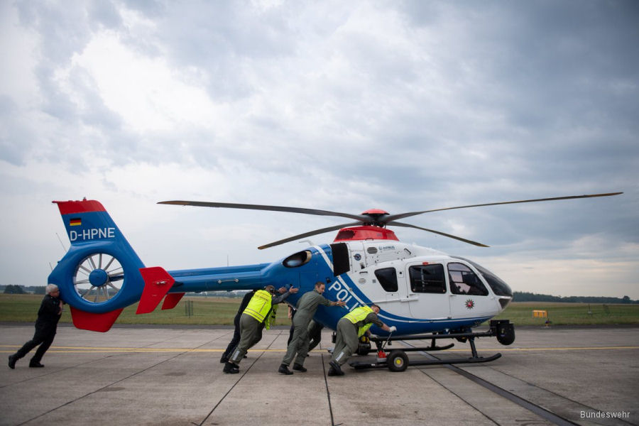 Detailed history and photos of helicopter Airbus EC135P2+ Serial 1183 Register D-HPNE D-HCBK used by Landespolizei (German Local Police) ,Airbus Helicopters Deutschland GmbH (Airbus Helicopters Germany) Track service timeline and current status.