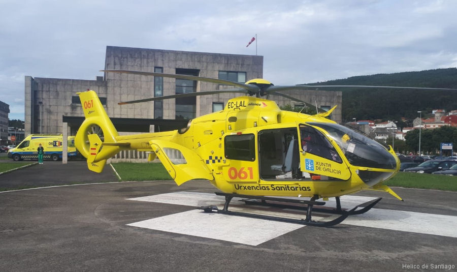 Detailed history and photos of helicopter Eurocopter EC135P2+ Serial 0761 Register EC-LAL used by Administraciones Locales Xunta de Galicia (Galicia Government) ,TAF Helicopters Track service timeline and current status.