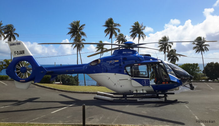 Detailed history and photos of helicopter Eurocopter EC135P2+ Serial 0615 Register F-OJAM PR-MEV used by Hélicocéan ,Omni Taxi Aereo OTA Track service timeline and current status.