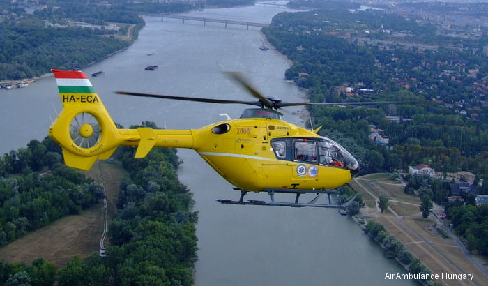 Detailed history and photos of helicopter Eurocopter EC135T2 Serial 0500 Register OE-XVO HA-ECA used by HeliAir (Helikopter Air Transport GmbH) ,OMSZ Légimentő kht (Air Ambulance Hungary) Track service timeline and current status.