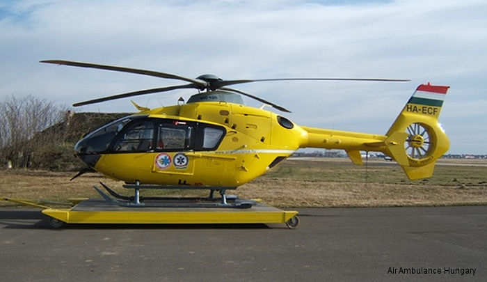 Detailed history and photos of helicopter Eurocopter EC135T2 Serial 0368 Register HA-ECF OE-XEW used by OMSZ Légimentő kht (Air Ambulance Hungary) ,ÖAMTC (Austrian air rescue) Track service timeline and current status.