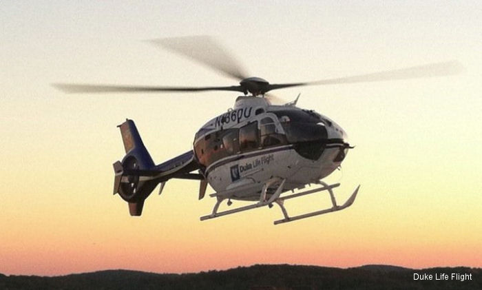 Detailed history and photos of helicopter Eurocopter EC135T2+ Serial 0578 Register N579AM N136DU used by Air Methods ,State of Utah ,Bank Of Utah ,Duke Life Flight Track service timeline and current status.