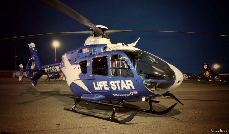 Detailed history and photos of helicopter Eurocopter EC135P1 Serial 0140 Register N235AM N66UP N578AM N577LF N137EH used by Hartford Hospital ,Air Methods ,LifeNetNY (LifeNet of New York) ,CFS Air ,Baptist LifeFlight Track service timeline and current status.