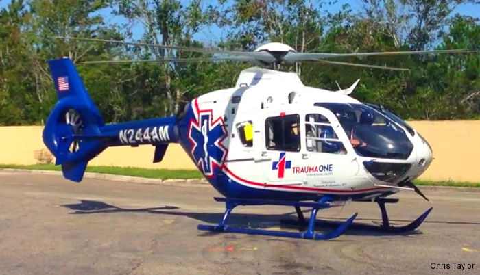 Detailed history and photos of helicopter Eurocopter EC135P2+ Serial 0610 Register N244AM used by Mercy Air ,SSM Health ,Air Methods ,University of Florida Health Track service timeline and current status.