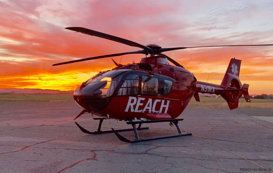 Detailed history and photos of helicopter Eurocopter EC135P2+ Serial 1087 Register N31RX N387MT used by REACH Air Medical ,American Eurocopter (Eurocopter USA) Track service timeline and current status.