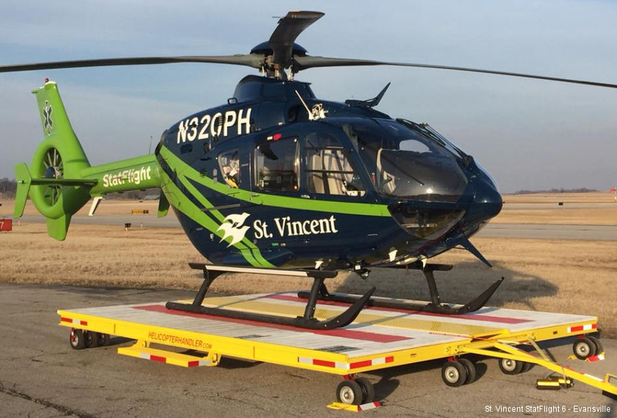 Detailed history and photos of helicopter Eurocopter EC135P2 Serial 0430 Register N320PH used by St Vincent StatFlight ,PHI Offshore Track service timeline and current status.