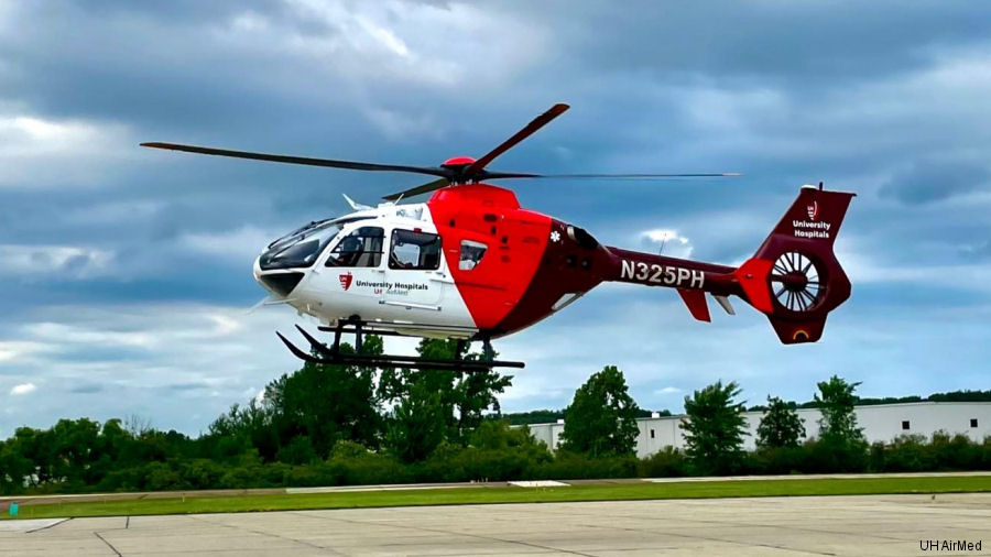 Detailed history and photos of helicopter Eurocopter EC135P2+ Serial 0576 Register N325PH used by UH AirMed (University Hospitals UH AirMed) ,UMMC (University of Mississippi Medical Center) ,PHI Air Medical Track service timeline and current status.