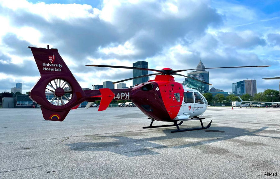 Detailed history and photos of helicopter Eurocopter EC135P2 Serial 0459 Register N344PH used by UH AirMed (University Hospitals UH AirMed) ,PHI Air Medical ,PHI Offshore Track service timeline and current status.