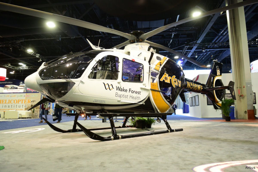 Detailed history and photos of helicopter Eurocopter EC135P2+ Serial 0713 Register N911XU N518WF 9M-SYP used by Wake Forest Baptist Health ,Metro Aviation ,Shin Yang Plywood Sdn Bhd (Shin Yang) Track service timeline and current status.