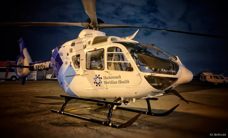 Detailed history and photos of helicopter Eurocopter EC135P2 Serial 0487 Register N732HM N539LN used by Hackensack UMC ,Air Methods ,Guthrie Air Sayre ,LifeNetNY (LifeNet of New York) Track service timeline and current status.