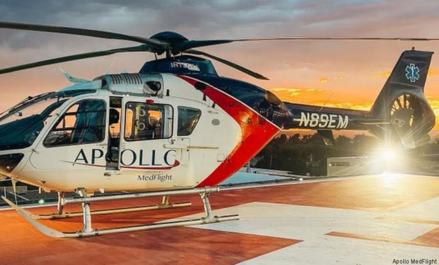 Detailed history and photos of helicopter Eurocopter EC135T1 Serial 0049 Register N89EM N94387 ZS-RSR G-BXXV used by Apollo MedFlight ,State of North Carolina ,ERA Helicopters ,Multiflight Ltd ,McAlpine Helicopters Track service timeline and current status.
