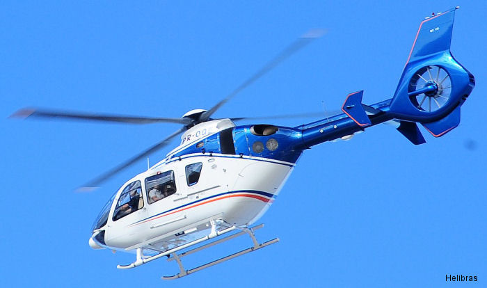Detailed history and photos of helicopter Eurocopter EC135P2+ Serial 0926 Register PR-OQB used by Helibras Track service timeline and current status.