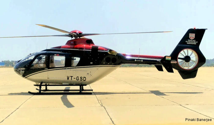 Helicopter Eurocopter EC135T2+ Serial 1121 Register VT-GSD. Built 2013. Aircraft history and location