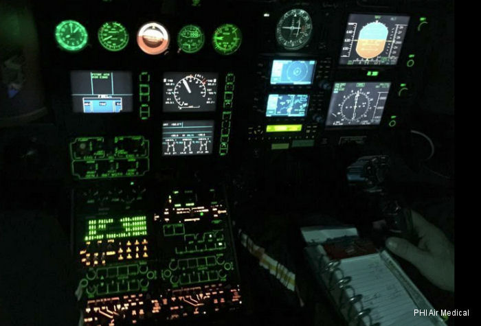 Eurocopter EC135P2+ cockpit