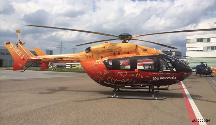 Detailed history and photos of helicopter Eurocopter EC145 Serial 9001 Register F-ZWAM D-HEEJ used by Eurocopter France ,Eurocopter Deutschland GmbH (Eurocopter Germany) Track service timeline and current status.