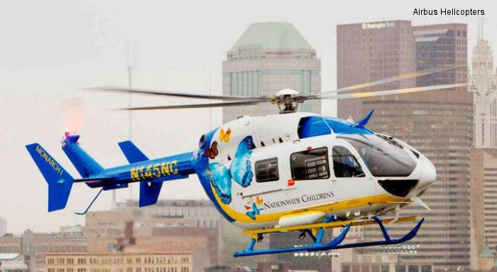 Detailed history and photos of helicopter Eurocopter EC145 Serial 9542 Register N145NC N560AE D-HADD used by Nationwide Children Hospital ,Metro Aviation ,Eurocopter Grand Prairie, Texas ,Airbus Helicopters Deutschland GmbH Airbus Helicopters Germany Track service timeline and current status.