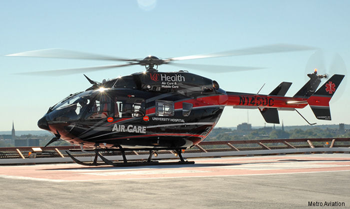 Detailed history and photos of helicopter Eurocopter EC145 Serial 9494 Register N145UC N380AE used by ACMC (UC Health Air Care) ,Metro Aviation ,American Eurocopter (Eurocopter USA) Track service timeline and current status.