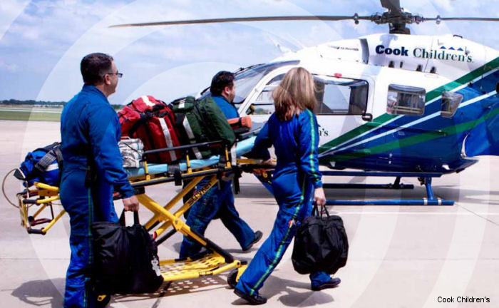 Detailed history and photos of helicopter Eurocopter EC145 Serial 9281 Register N911TB used by Cook Children's Medical Center Track service timeline and current status.