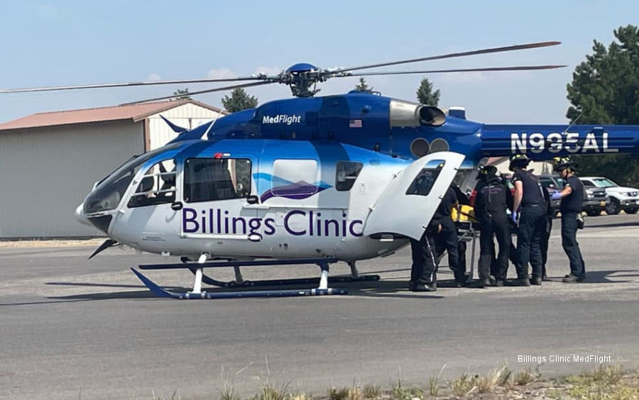 Detailed history and photos of helicopter Eurocopter EC145 Serial 9067 Register N995AL N885AL N885VB used by Billings Clinic ,Metro Aviation ,AirLink CCT ,American Eurocopter (Eurocopter USA) Track service timeline and current status.