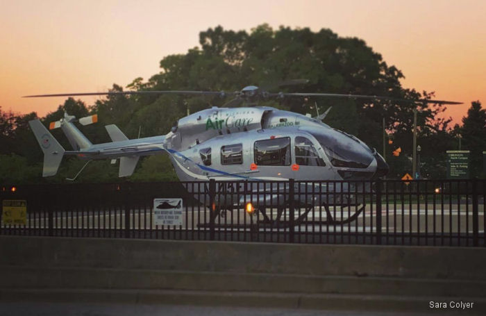 Detailed history and photos of helicopter Eurocopter EC145 Serial 9601 Register N145EL D-HADY used by AirMed (University of Utah) ,WMAC (West Michigan Air Care) ,Metro Aviation ,Airbus Helicopters Inc (Airbus Helicopters USA) ,Airbus Helicopters Deutschland GmbH (Airbus Helicopters Germany) ,Eurocopter Deutschland GmbH (Eurocopter Germany) Converted to EC145e Track service timeline and current status.