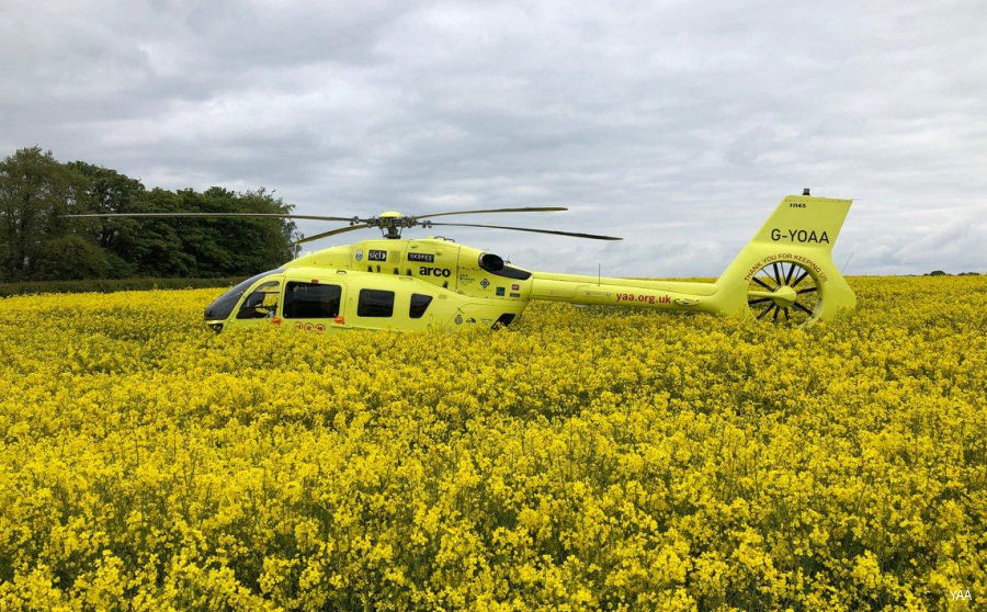 Detailed history and photos of helicopter Airbus H145D2 / EC145T2 Serial 20086 Register G-LOYW G-YOAA used by UK Air Ambulances WAAC (Wales Air Ambulance) ,Gama Aviation ,YAA (Yorkshire Air Ambulance) ,Airbus Helicopters UK Track service timeline and current status.