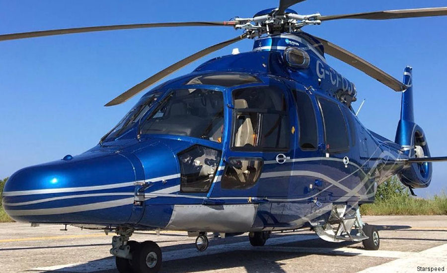 Detailed history and photos of helicopter Eurocopter EC155B1 Serial 6852 Register PS-MAS G-CFOJ used by Starspeed Ltd Track service timeline and current status.