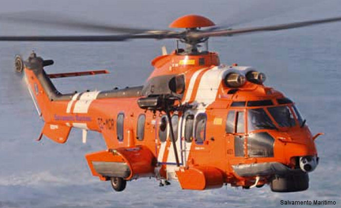 Detailed history and photos of helicopter Eurocopter EC225LP Serial 2892 Register EC-MCR used by Salvamento Maritimo SASEMAR (Spanish Maritime Safety Agency) Track service timeline and current status.