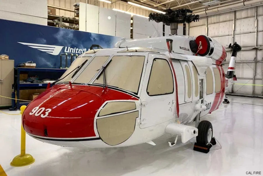Helicopter Sikorsky S-70i Black Hawk Serial 70-4030 Register N483DF N746SX SP-YVI used by CAL FIRE ,Air Methods ,PZL Mielec. Built 2018. Aircraft history and location