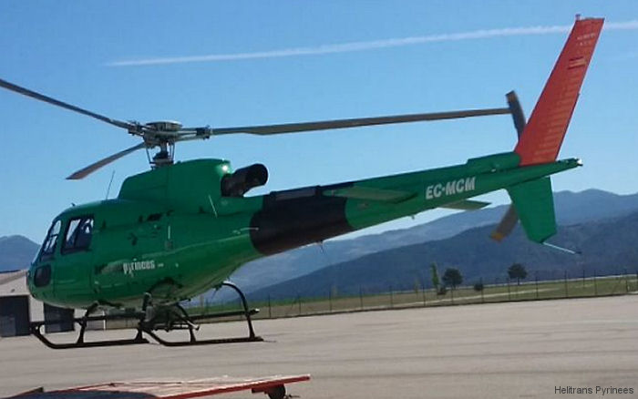 Detailed history and photos of helicopter Airbus H125 Serial 7932 Register EC-MCM used by Helitrans Pyrinees Track service timeline and current status.