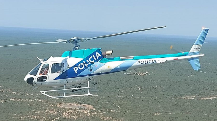 Helicopter Airbus Helicopters H125 Serial unknown Register LQ-KHV used by Policias Provinciales (Argentine Provinces Police Units). Aircraft history and location