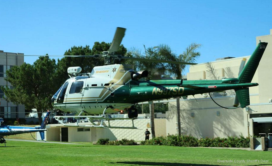 Detailed history and photos of helicopter Airbus H125 Serial 7949 Register N997SD N141AH used by RCSD (Riverside County Sheriffs Department) ,Airbus Helicopters Inc (Airbus Helicopters USA) Track service timeline and current status.