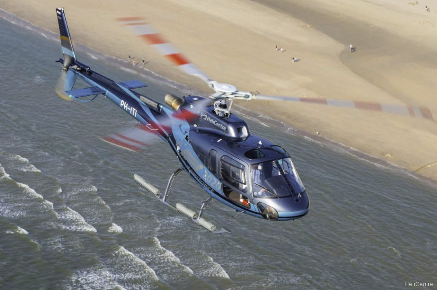 Helicopter Airbus H125 Serial 8378 Register PH-ITI used by HeliCentre. Built 4855. Aircraft history and location