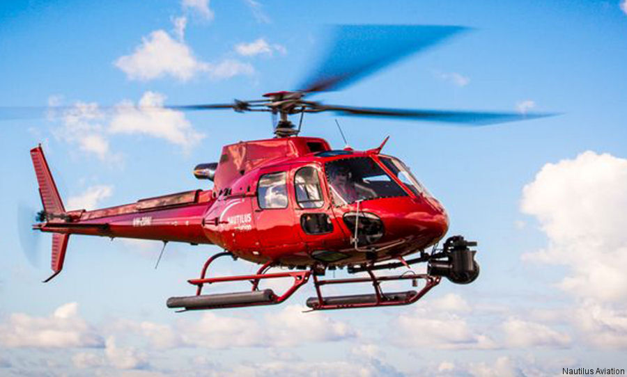 Detailed history and photos of helicopter Airbus H125 Serial 7970 Register N101NA VH-ZDM used by Noevir Aviation ,Nautilus Aviation Track service timeline and current status.