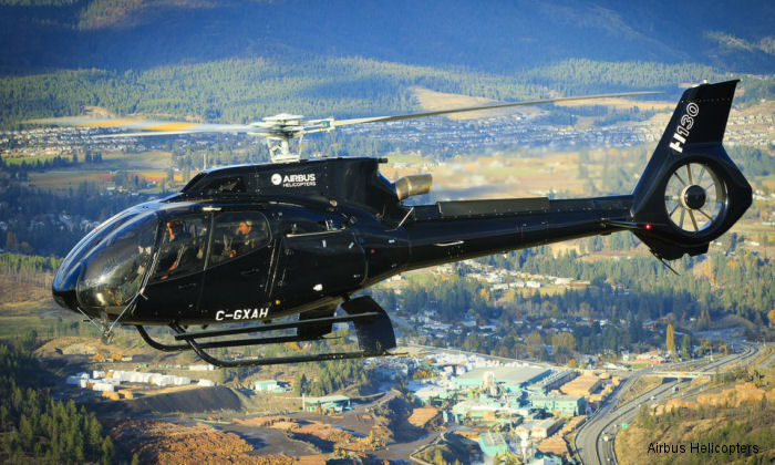 Detailed history and photos of helicopter Airbus H130 Serial 8115 Register C-GPHF C-GXAH used by Phoenix Heli-Flight ,Airbus Helicopters Canada Track service timeline and current status.