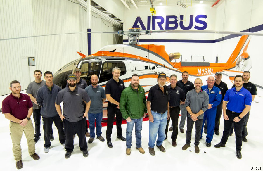 Detailed history and photos of helicopter Airbus H130 Serial 8593 Register N19NL used by Airbus Helicopters Inc (Airbus Helicopters USA) Track service timeline and current status.