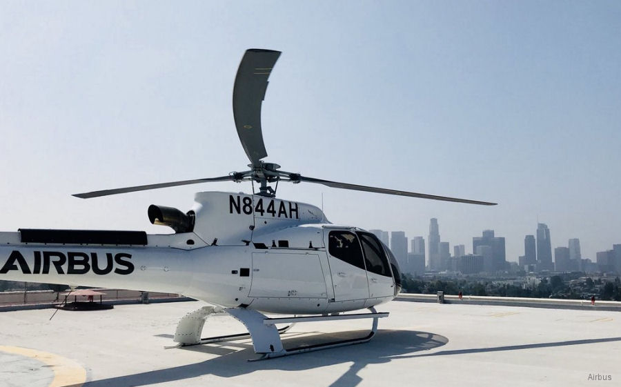 Helicopter Airbus H130 Serial 8444 Register N413RX N844AH used by REACH Air Medical ,TVPX ,Airbus Helicopters Inc (Airbus Helicopters USA). Built 2017. Aircraft history and location