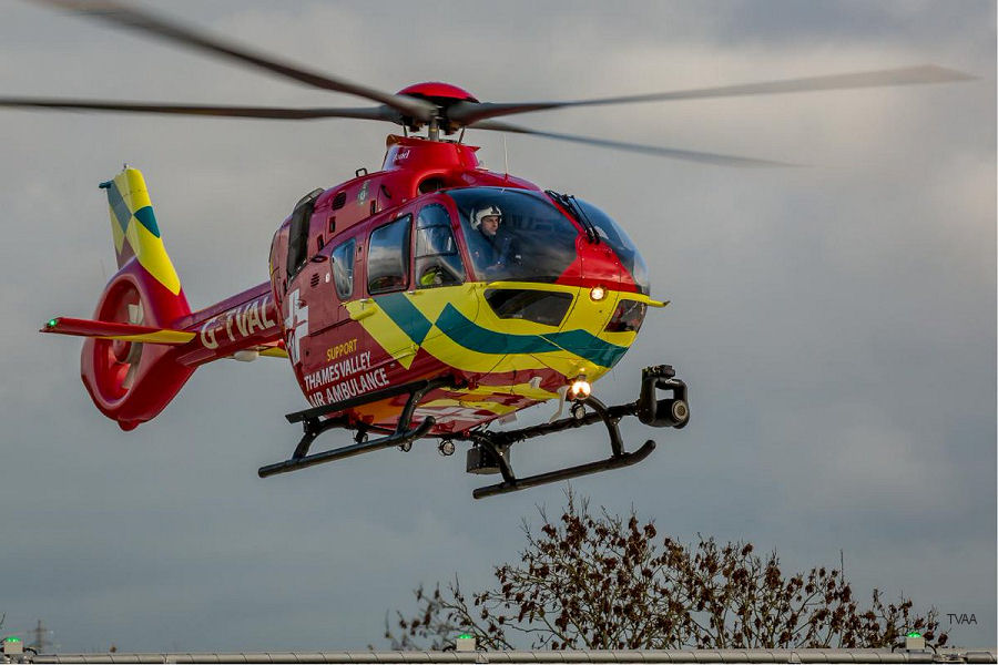 Helicopter Airbus Helicopters H135 / EC135T3 Serial 1189 Register 9H-SEC G-TVAL used by National Ambulance Service Ireland ,VGH Gozo Air Ambulance (Malta Air Ambulance) ,Babcock International Babcock Babcock Mission Critical Services Onshore ,UK Air Ambulances TVAA (Thames Valley Air Ambulance) ,Bond Aviation Group. Built 2015. Aircraft history and location