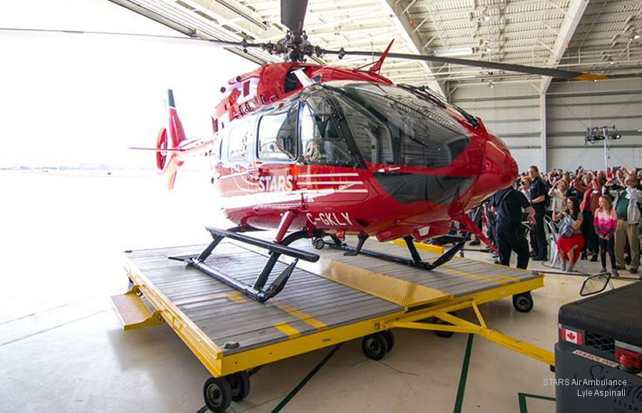 Helicopter Airbus H145D2 / EC145T2 Serial 20230 Register C-GKLY used by Canadian Ambulance Services STARS (Shock Trauma Air Rescue Society) ,Airbus Helicopters Canada. Built 2018. Aircraft history and location