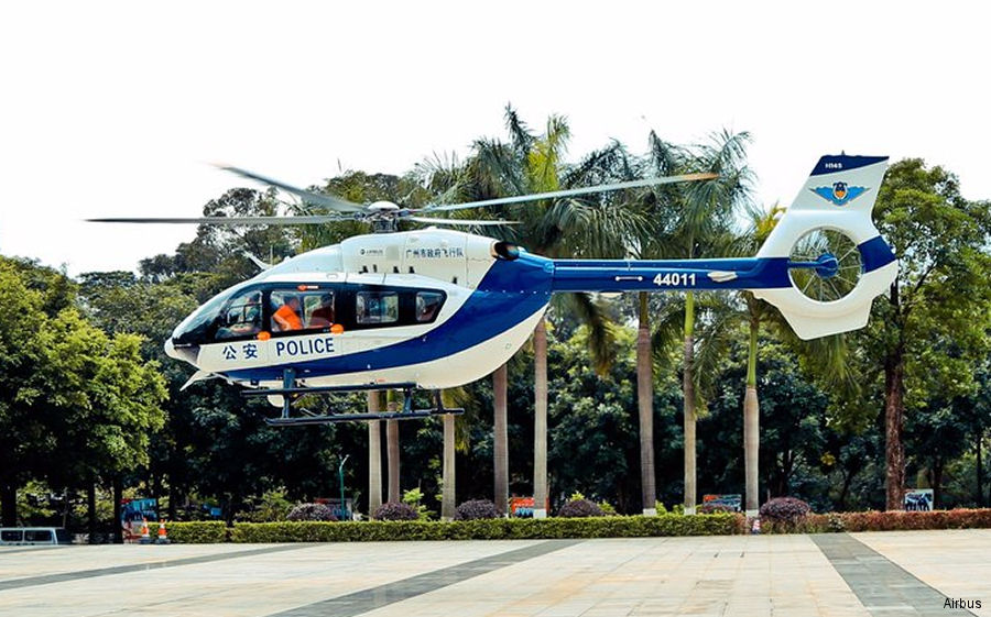 Helicopter Airbus H145D2 / EC145T2 Serial 20088 Register 44011 used by Ministry of Public Security MPS (公安部). Built 2015. Aircraft history and location
