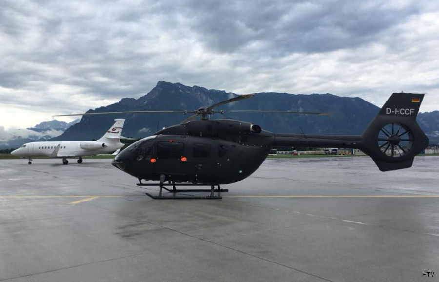 Helicopter Airbus Helicopters H145 / EC145T2 Serial 20206 Register D-HCCF used by Helicopter Travel Munich HTM. Aircraft history and location