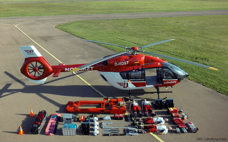 Detailed history and photos of helicopter Airbus H145D2 / EC145T2 Serial 20224 Register D-HDST used by DRF Luftrettung DRF Christoph Halle (DRF) ,Christoph 53 (DRF) ,Airbus Helicopters Germany ,Christoph 11 (DRF) Converted to H145D3 Track service timeline and current status.