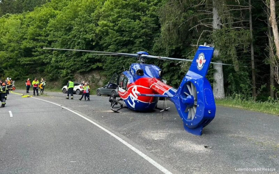 Detailed history and photos of helicopter Airbus H145D2 / EC145T2 Serial 20187 Register LX-HLP D-HDSO used by Luxembourg Air Rescue (Luxembourg Air rescue) ,DRF Luftrettung DRF Christoph 53 (DRF) ,Christoph Berlin ,Christoph Niedersachsen (DRF) ,Christoph München (DRF) (Christoph Munich) Converted to H145D3 Track service timeline and current status.