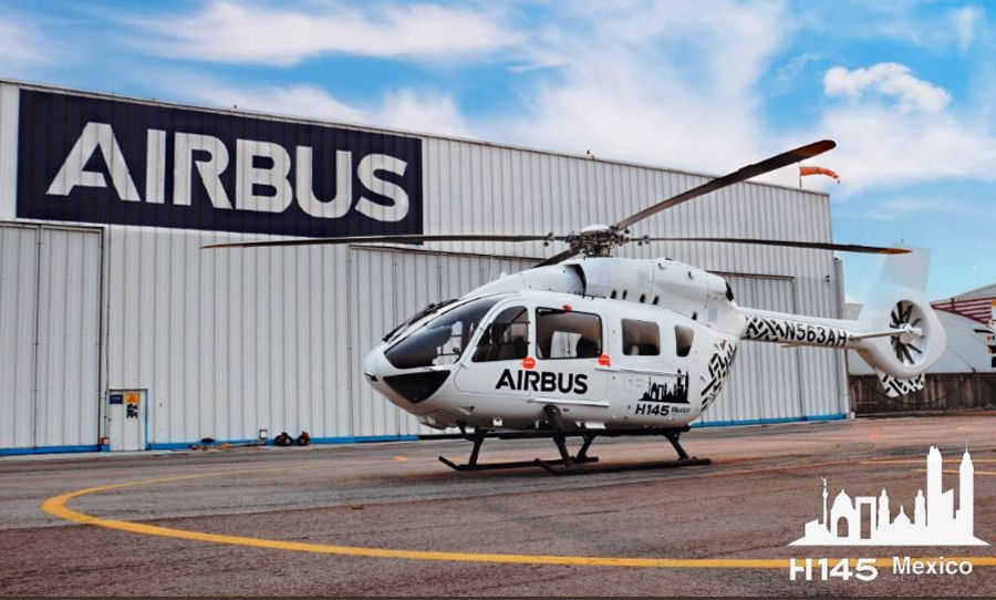 Helicopter Airbus H145D2 / EC145T2 Serial 20241 Register VP-CPS N563AH used by Royal Cayman Islands Police Service RCIPS ,Airbus Helicopters Mexico ,Airbus Helicopters Inc (Airbus Helicopters USA). Aircraft history and location