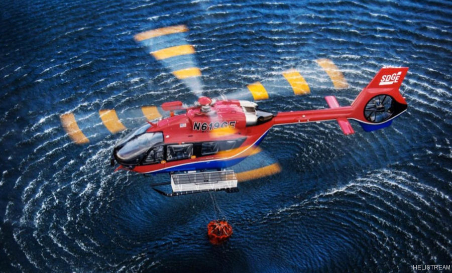 Helicopter Airbus H145D2 / EC145T2 Serial 20156 Register N619GE used by SDGE (San Diego Gas and Electric) ,Airbus Helicopters Inc (Airbus Helicopters USA). Built 2017. Aircraft history and location