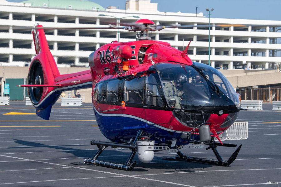 Helicopter Airbus H145D2 / EC145T2 Serial 20156 Register N619GE used by SDGE (San Diego Gas and Electric) ,Airbus Helicopters Inc (Airbus Helicopters USA). Built 2017. Aircraft history and location